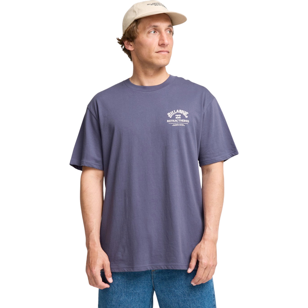 2026 Billabong Mens Flower Premium T-Shirt 24A521620 - Vintage Indigo